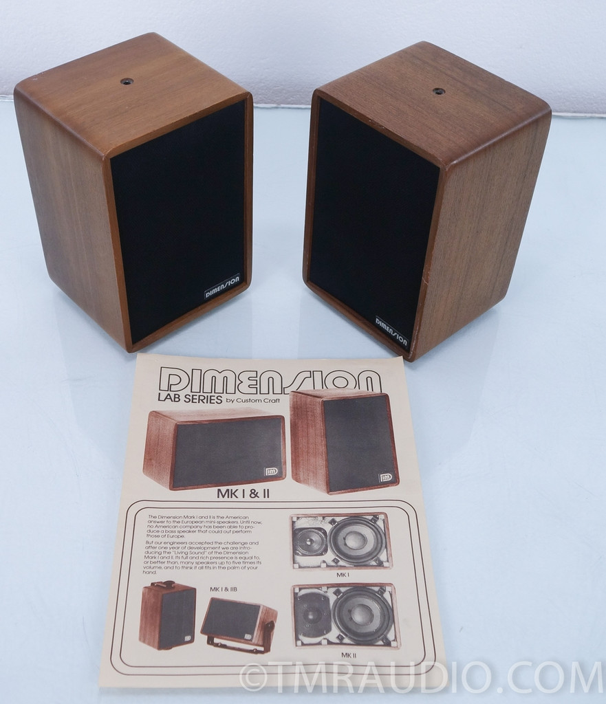 Lab Series by Custom Craft "Dimension" Vintage Speakers The Music Room