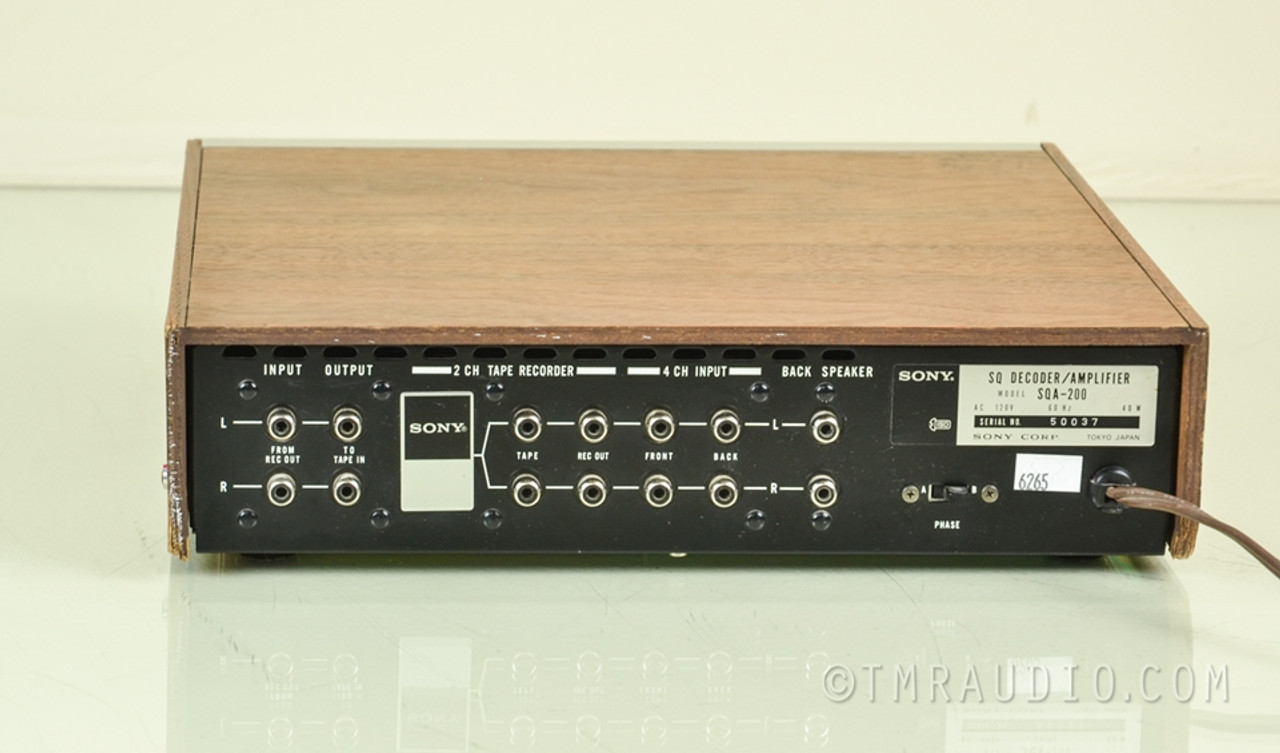 SONY SQ DECODER/AMPLIFIER 200 本体 Sony SQA-200 Stereo Quadraphonic Decoder Amplifier | Wooden