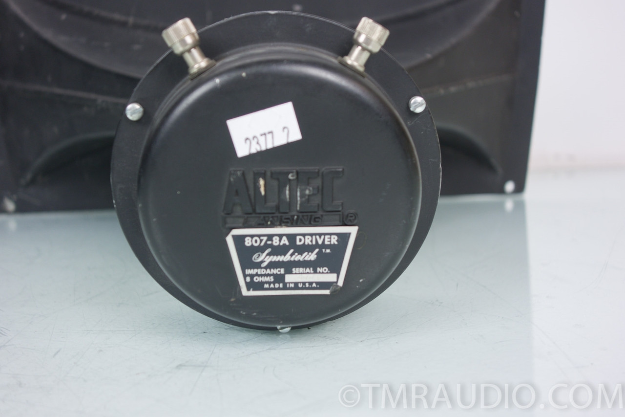 Vintage Altec Lansing 807-8a HF Driver & 811B Horn Pair