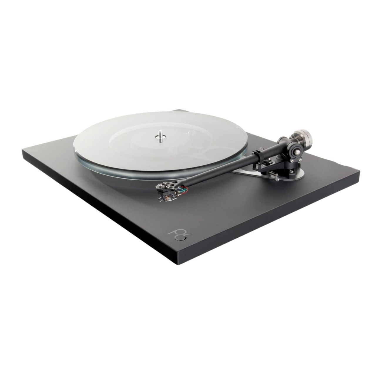 Rega Planar 6 Belt-Drive Turntable, matt polaris grey angled view