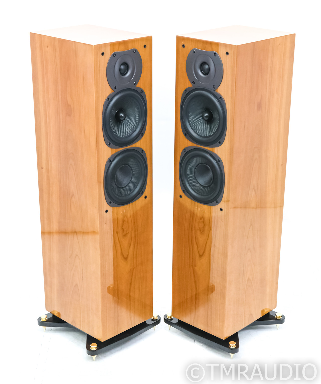 Quad 22L2 Floorstanding Speakers; Cherry Pair; 22-L2
