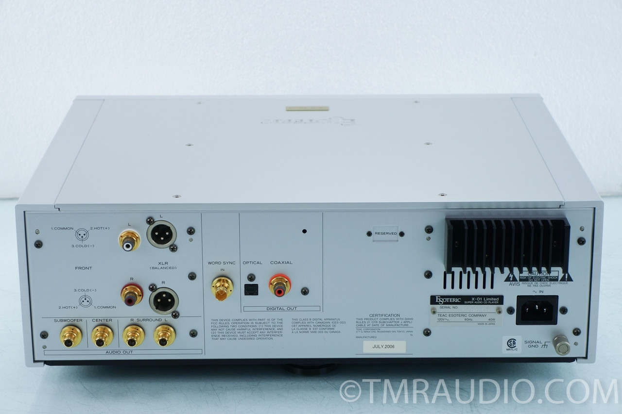 Esoteric X-01 Limited SACD / CD Player