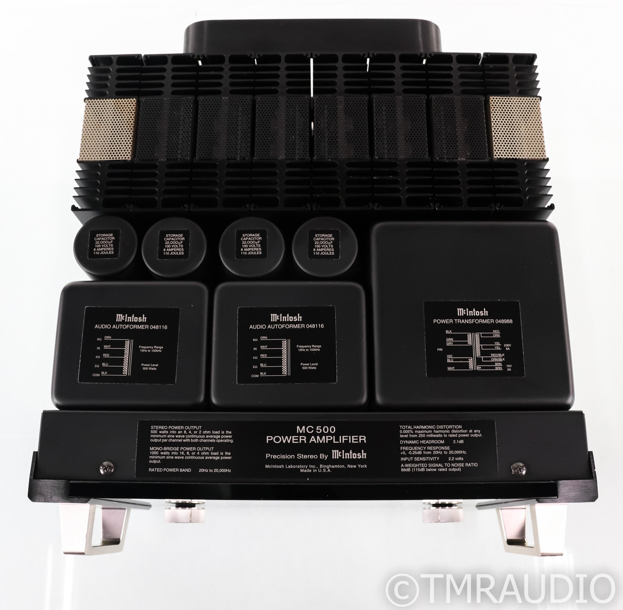 Mcintosh MC500 Stereo Power Amplifier; MC500 The Music Room