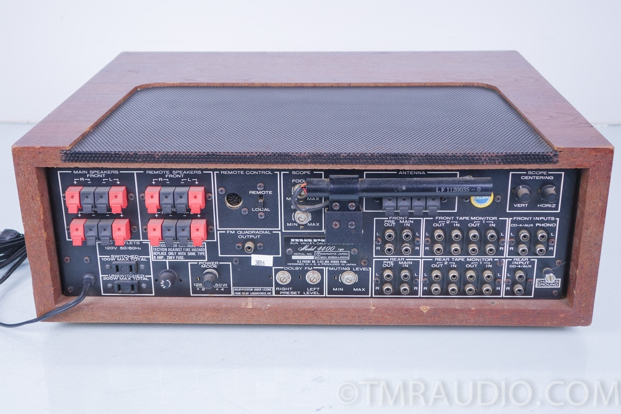 Récepteur Marantz 4400 Scope Quadradial - Occasion Révisé - Boîtier Bois Neuf