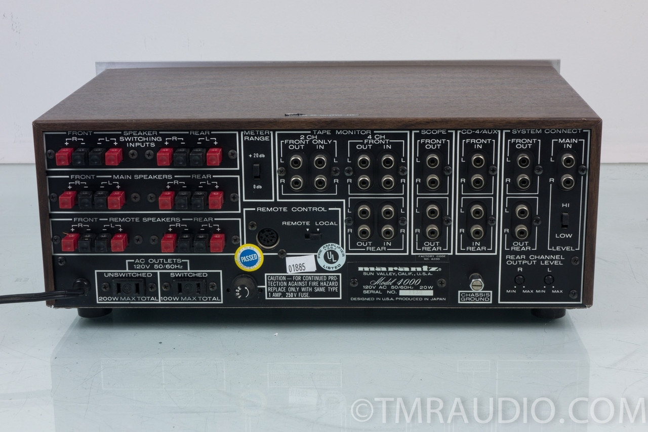 marantz 4000 アンプ Marantz Model 4000 4-Channel Quad Control Center / Adaptor
