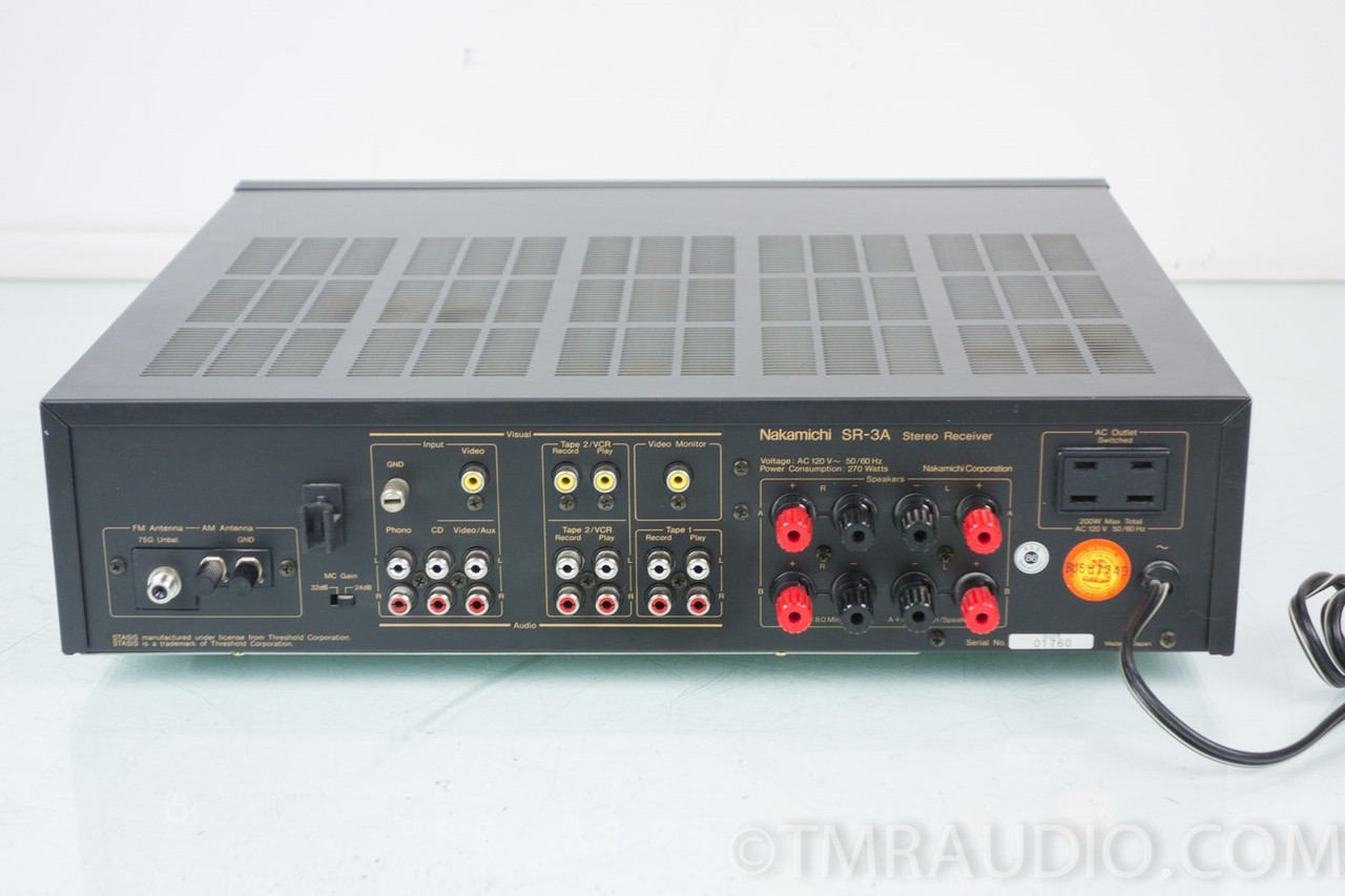 Nakamichi SR-3a STASIS Stereo Receiver in Factory Box