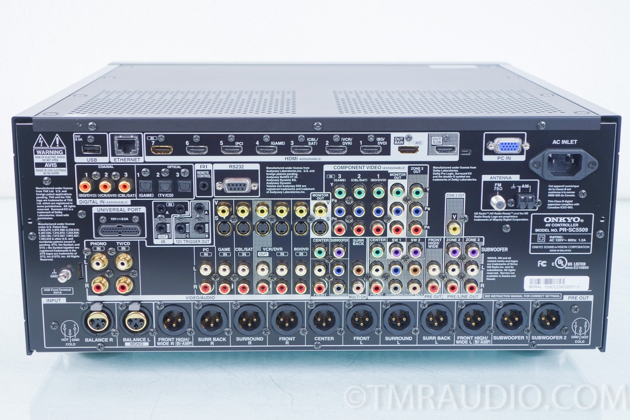 Onkyo PR-SC5509 Home Theater Preamplifier / Processor