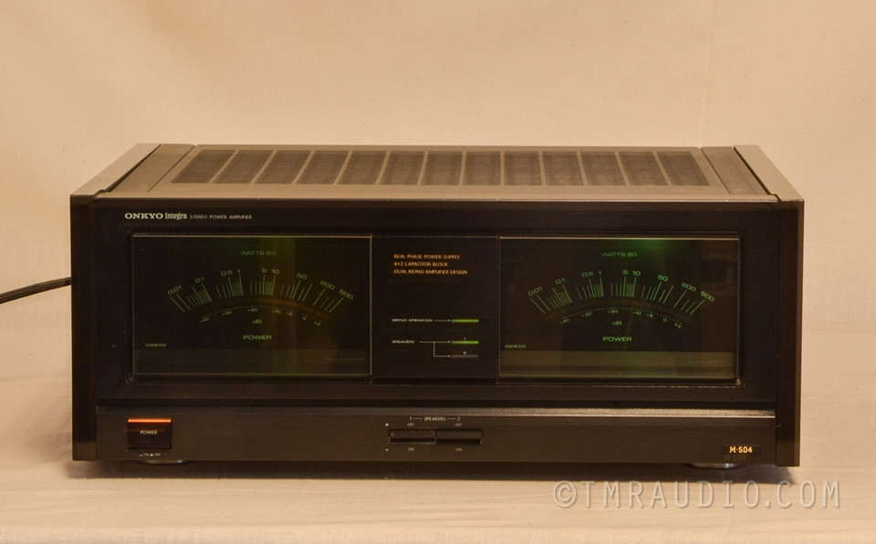 Onkyo Integra M-504 Stereo Power Amplifier - The Music Room