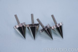 Silver Floor / Carpet Spikes x 4; From DeVore Fidelity Speakers