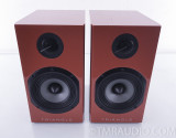 Triangle Color Bookshelf Speakers; Red Pair
