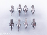 Track Audio 3/8"-16 Steel Floor Spikes; Set of 8