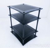 Quadraspire SVT 33" 4-Shelf Component Rack; Black
