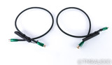 AudioQuest Earth XLR Cables; 1m Pair Balanced Interconnects; 72v DBS (SOLD)