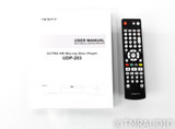 Oppo UDP-203 Universal Blu-Ray Player; UDP203; Remote (SOLD2)