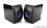 KEF LS50W Wireless Powered Bookshelf Speakers; LS-50 W; Black/Blue Pair; Remote