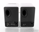 KEF LS50 Wireless Powered Bookshelf Speakers; LS50W; White/Copper Pair