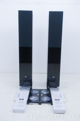 Elac FS 407 Floorstanding Speakers; Piano Black Pair