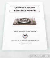 VPI Cliffwood Turntable; VPI Gimbal Tonearm; Hana SH MC Cartridge