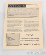 Vandersteen VCC-5 Center Channel Speaker; VCC5; Walnut
