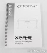 Emotiva XPA-5 Gen 2 Five Channel Power Amplifier; XPA5 (SOLD2)