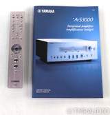 Yamaha A-S3000 Stereo Integrated Amplifier; AS3000; Silver; Remote