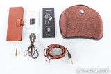 Focal Stellia Closed Back Headphones; Chocolate Leather Pair