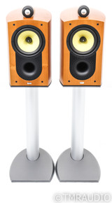 B&W Nautilus 805 Bookshelf Speakers; 805N; Cherry Pair w/ Stands