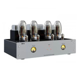 Lab12 Suara Tube Power Amplifier, frozen silver angled view