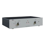 Lab12 pre1 Tube Preamplifier, frozen silver angled view