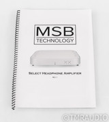 MSB Technology Select Electrostatic Headphone Amplifier; Silver; Balanced; Rev 1