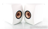 KEF LS50 Wireless II Powered Bookshelf Speakers; DAC; Remote; Mineral White Pair