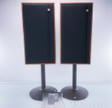 KEF 104aB Vintage Speakers with Retro Mid-mod Stands; Pair