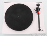 Rega P1 Plus Belt Drive Turntable; White; Carbon Cartridge; MM Phono (Open Box)