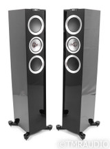 KEF R500 Floorstanding Speakers; R-500; Piano Black Pair