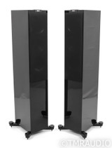 KEF R500 Floorstanding Speakers; R-500; Piano Black Pair