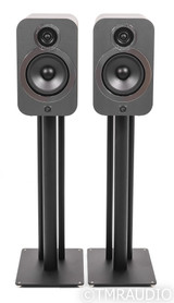 Q Acoustics 3030i Bookshelf Speakers; 3030-i; Gray Pair w/ Stands