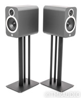 Q Acoustics 3030i Bookshelf Speakers; 3030-i; Gray Pair w/ Stands