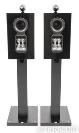 B&W 705 S2 Bookshelf Speakers; S-2; Piano Black Pair w/ Stands