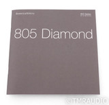 B&W 805 Diamond Bookshelf Speakers; Gloss Black Pair; D2