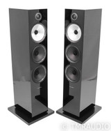 B&W 703 S2 Floorstanding Speakers; Gloss Black Pair