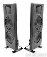 Spatial Audio X5 Premium Powered Open Baffle Speakers; Gloss Black Pair