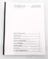 Coda Continuum No. 8 V2 Stereo Power Amplifier (SOLD)