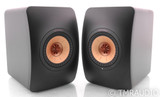 KEF LS50 Wireless II Powered Bookshelf Speakers; Carbon Black Pair