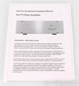 First Watt F7 Stereo Power Amplifier; F-7; Silver (SOLD)