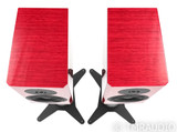 Dynaudio Special Forty Bookshelf Speakers; Red Birch High Gloss Pair w/ Stands