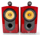 B&W Signature 805 Bookshelf Speakers; Red Birds Eye Pair