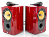 B&W Signature 805 Bookshelf Speakers; Red Birds Eye Pair