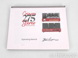 Bob Carver Crimson 275 Stereo Tube Power Amplifier