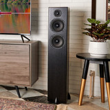 Totem Acoustic Bison Twin Tower Floorstanding Speakers, black ash lifestyle