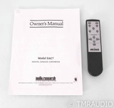 Audio Research DAC7 DAC; D/A Converter; DAC-7; Black; Remote